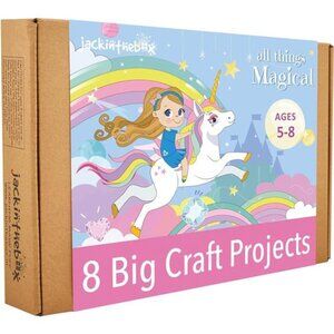 Unicorn Crafts for Kids Ages 4-8,8-in-1Unicorn Gifts for Girls,Unicorn Craft Kit